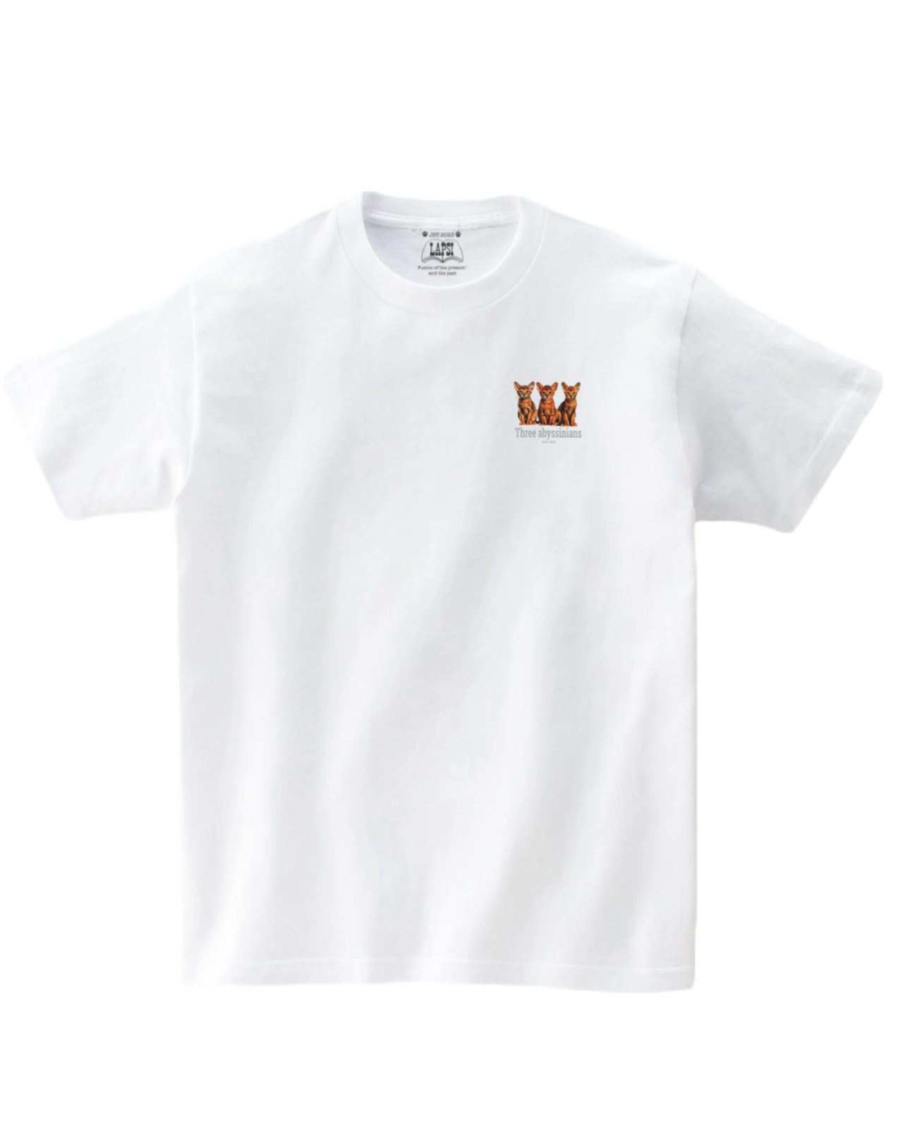 Three abyssinians Tee (アビシニアン）