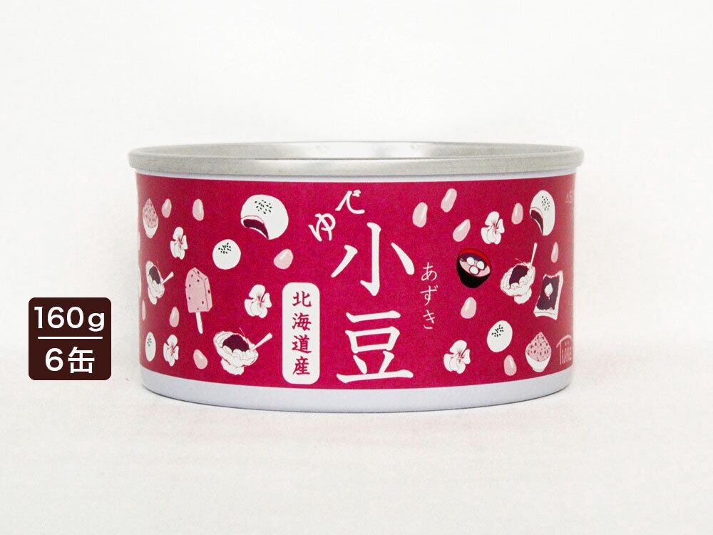 北海道産ゆで小豆缶 6缶 | 株式会社登喜家(タイム缶詰)