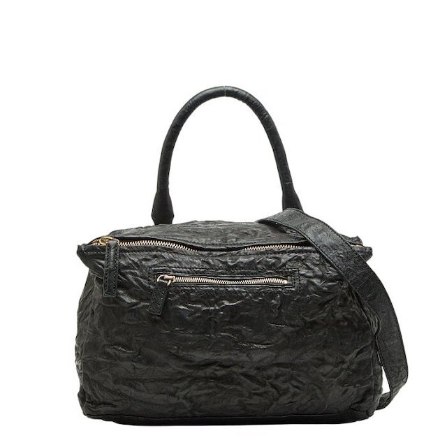 ジバンシー パンドラ ハンドバッグ ショルダーバッグ 2WAY ブラック レザー レディース Givenchy 【中古】