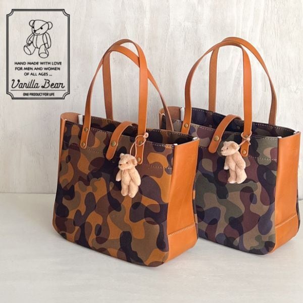 cham Vanilla Bear ベアキャンバス ワイルドトート カモフラージュ vbkk003