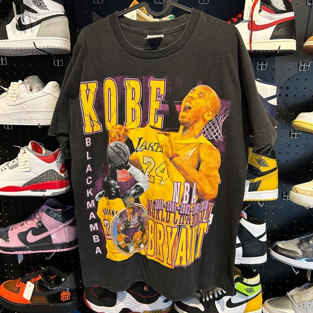 Vintage KOBE BRYANT BLACK MAMBA TEE Thai boot