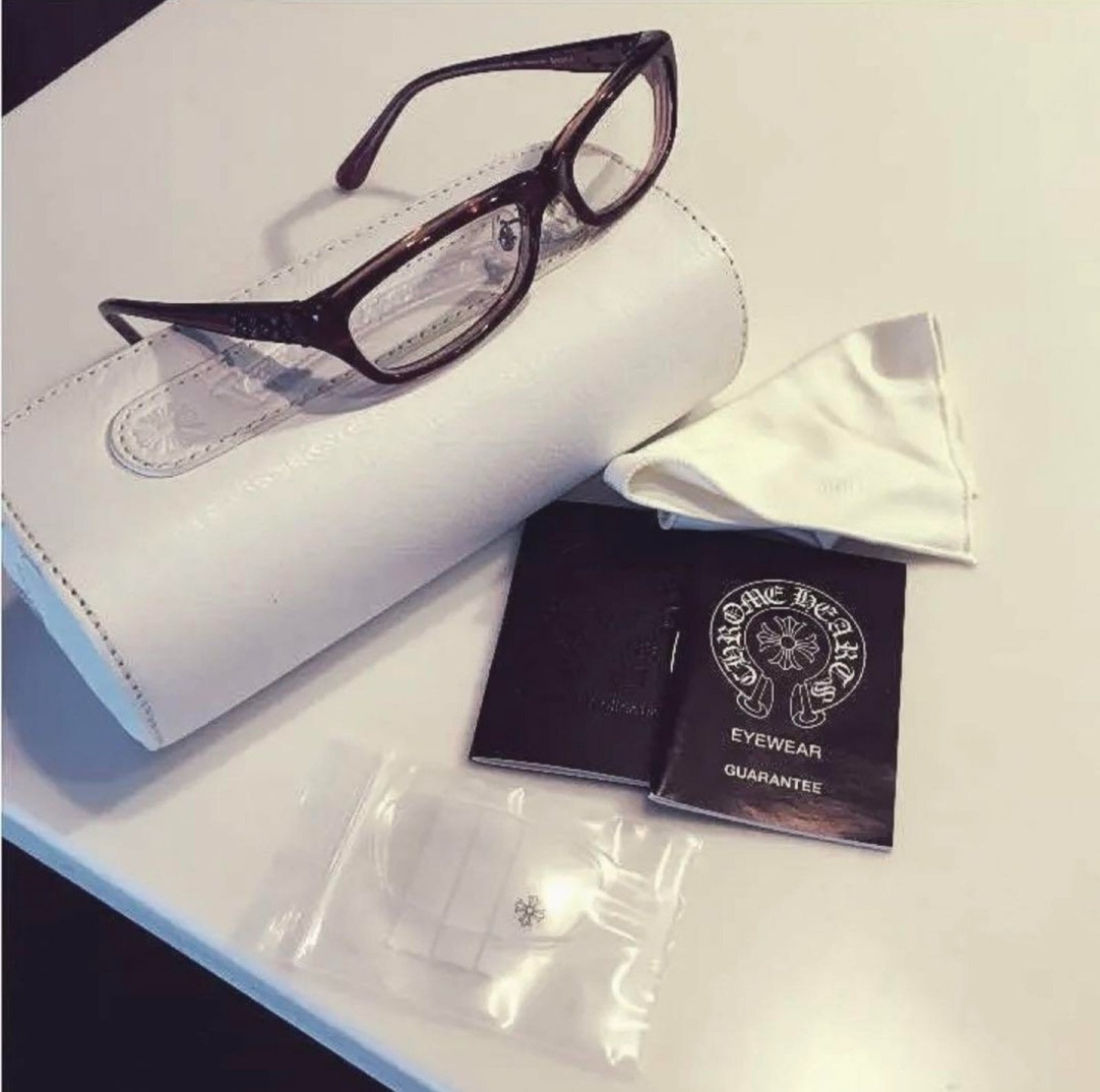 CHROME HEARTS クロムハーツ ブラウン メガネ べっこう