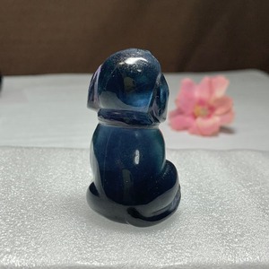 送料込み☆11.フローライト犬・インテリア