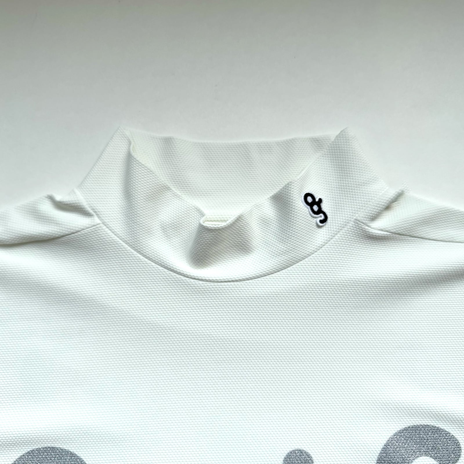 希少！オーガニックパイル8gshoot MOCKNECK SHIRT白 SILVER PRINTMESH MOCK NECK SHIRTS -WHITE- | 8G SHOOT WEBSTORE