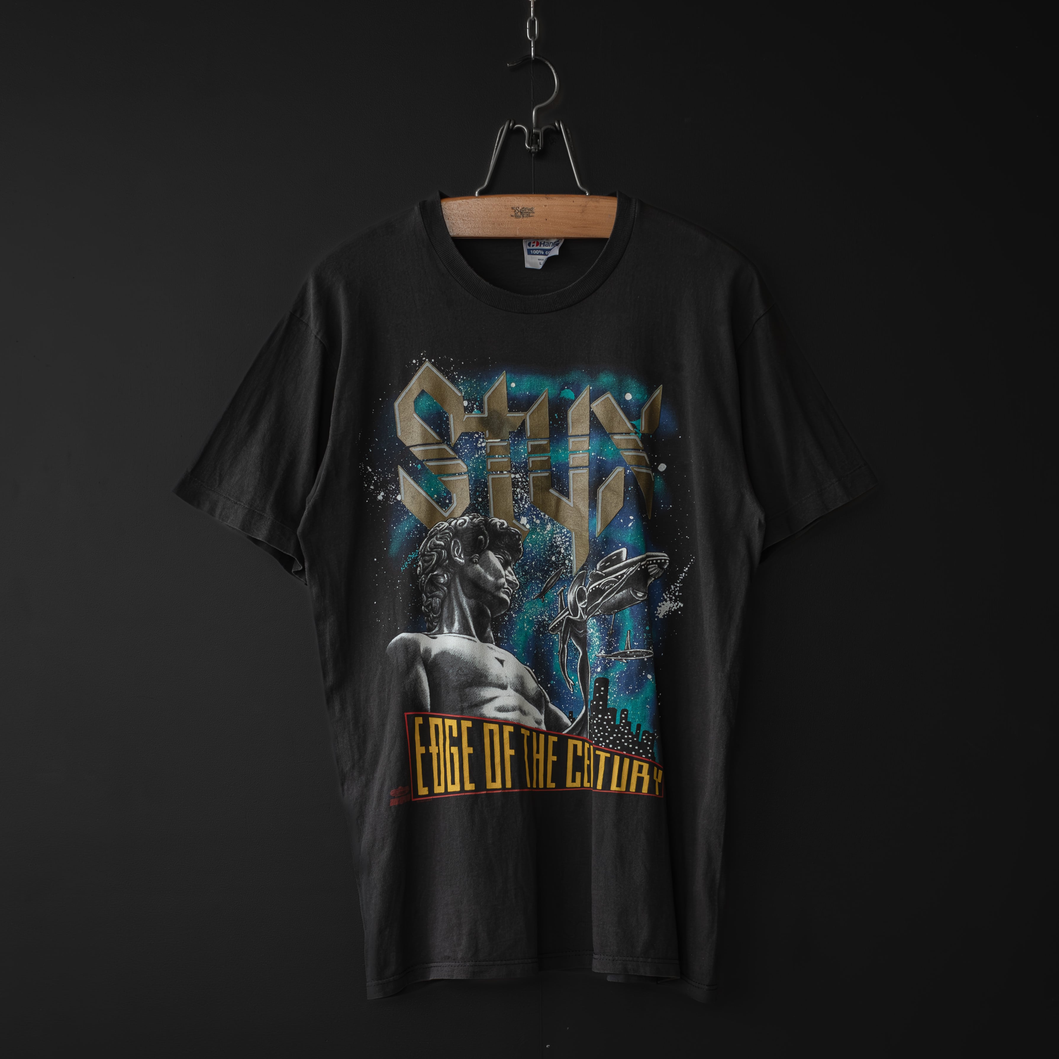 used- 1991 STYX tour tee (EDGE OF THE CENTURY) | dros dro