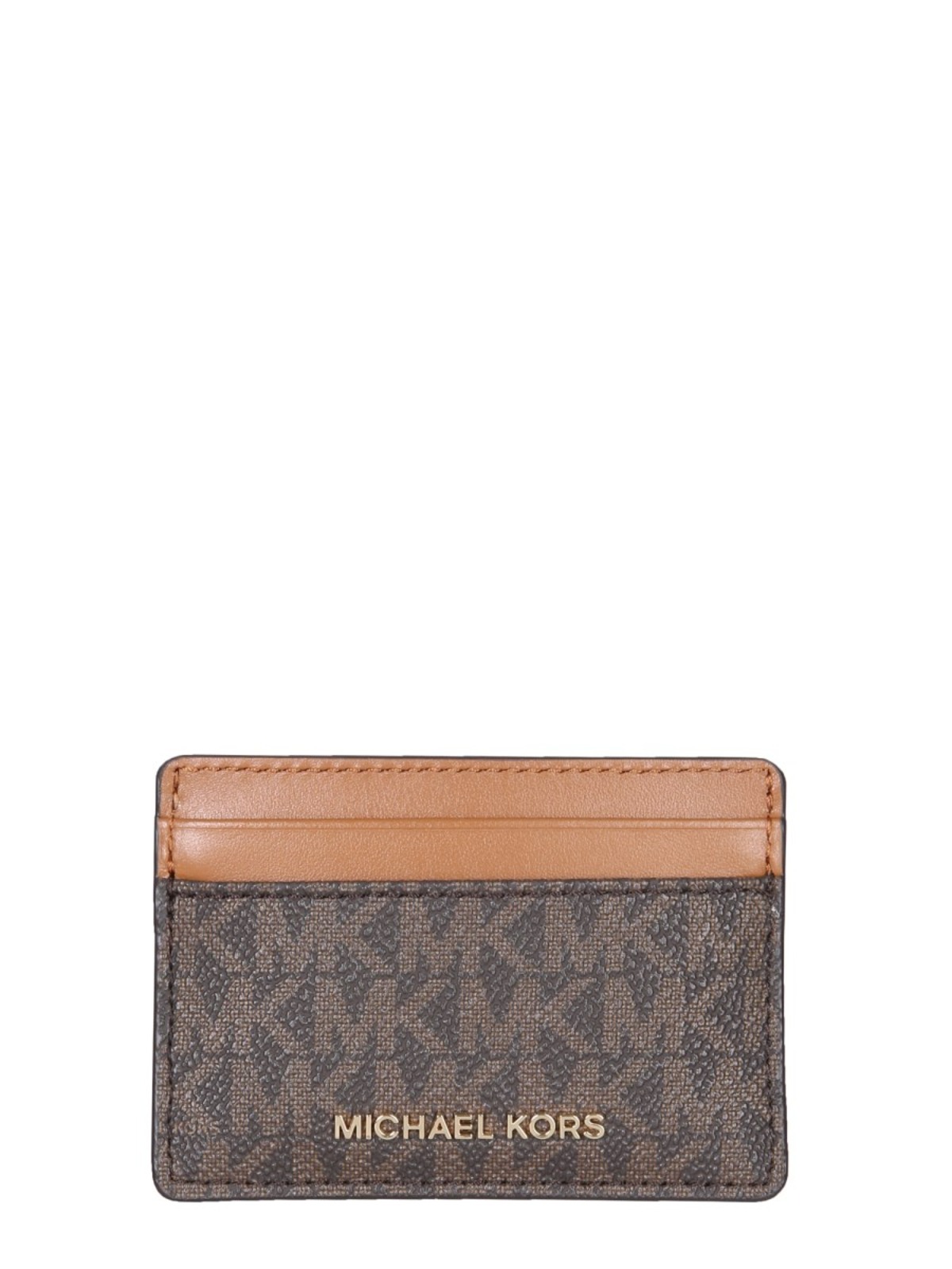 MICHAEL BY MICHAEL KORS JET SET CARD HOLDER IN LOGOED COATED CANVAS ...