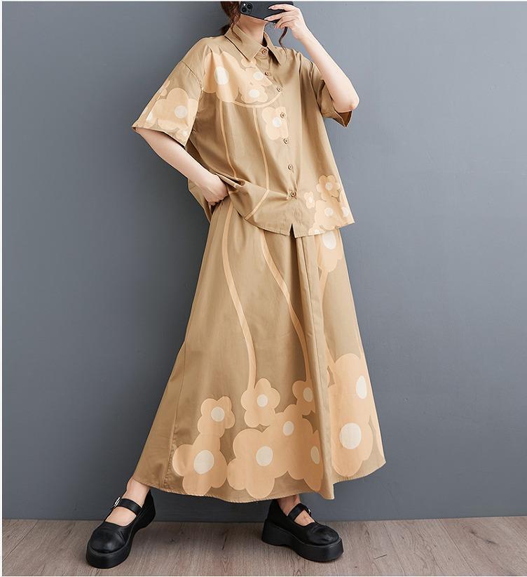 大きいサイズ レディース セットアップ トップス シャツ 春夏 秋 新品