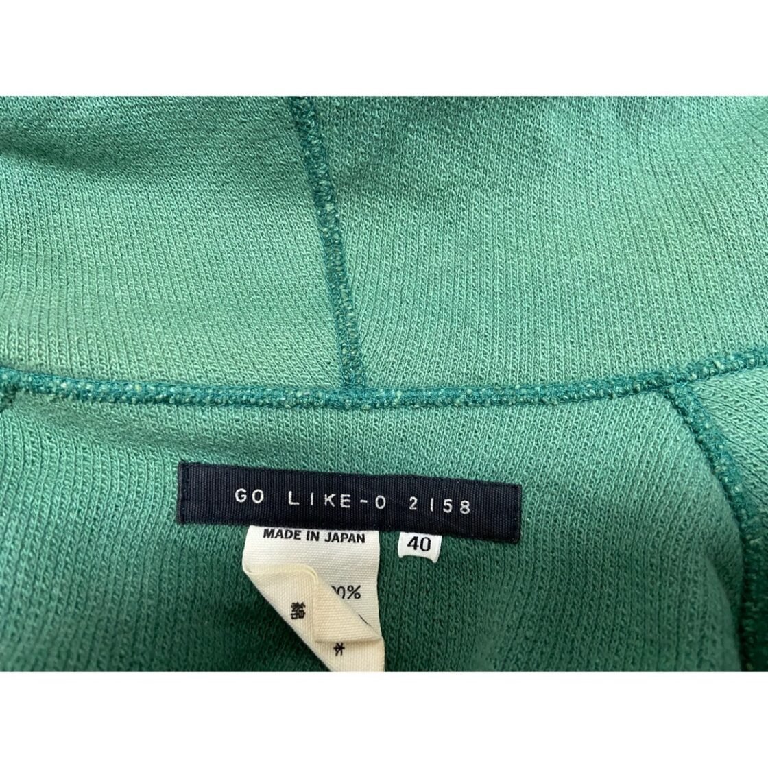 00s 〜 GO-LIKE-O 2158 御来光 light green cotton full zip parka 