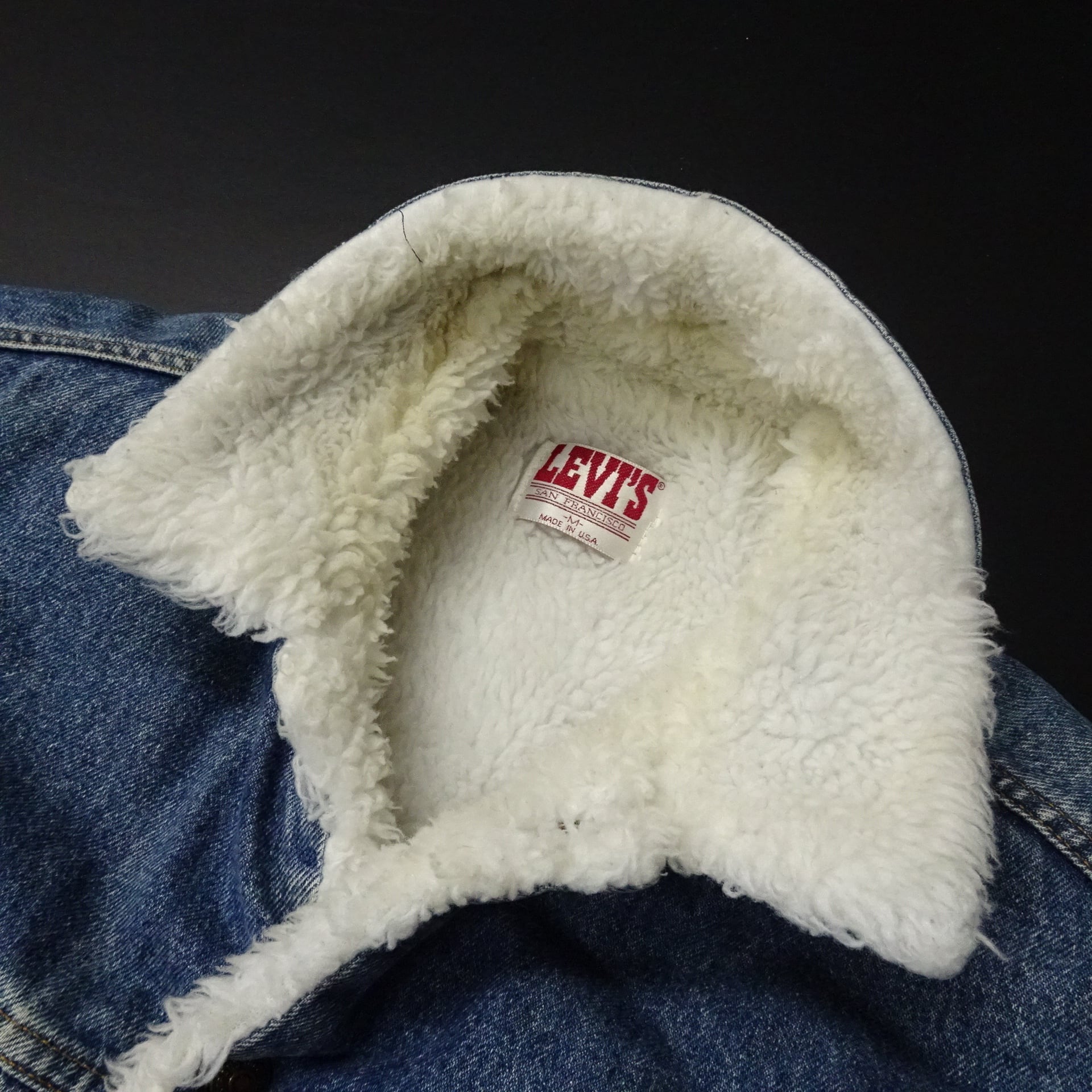 80s USA製 Levi's リーバイス 70609 ボアデニムジャケット 870工場 80