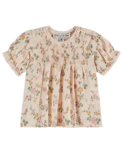 【Emile et Ida】Vintage Rose Blouse
