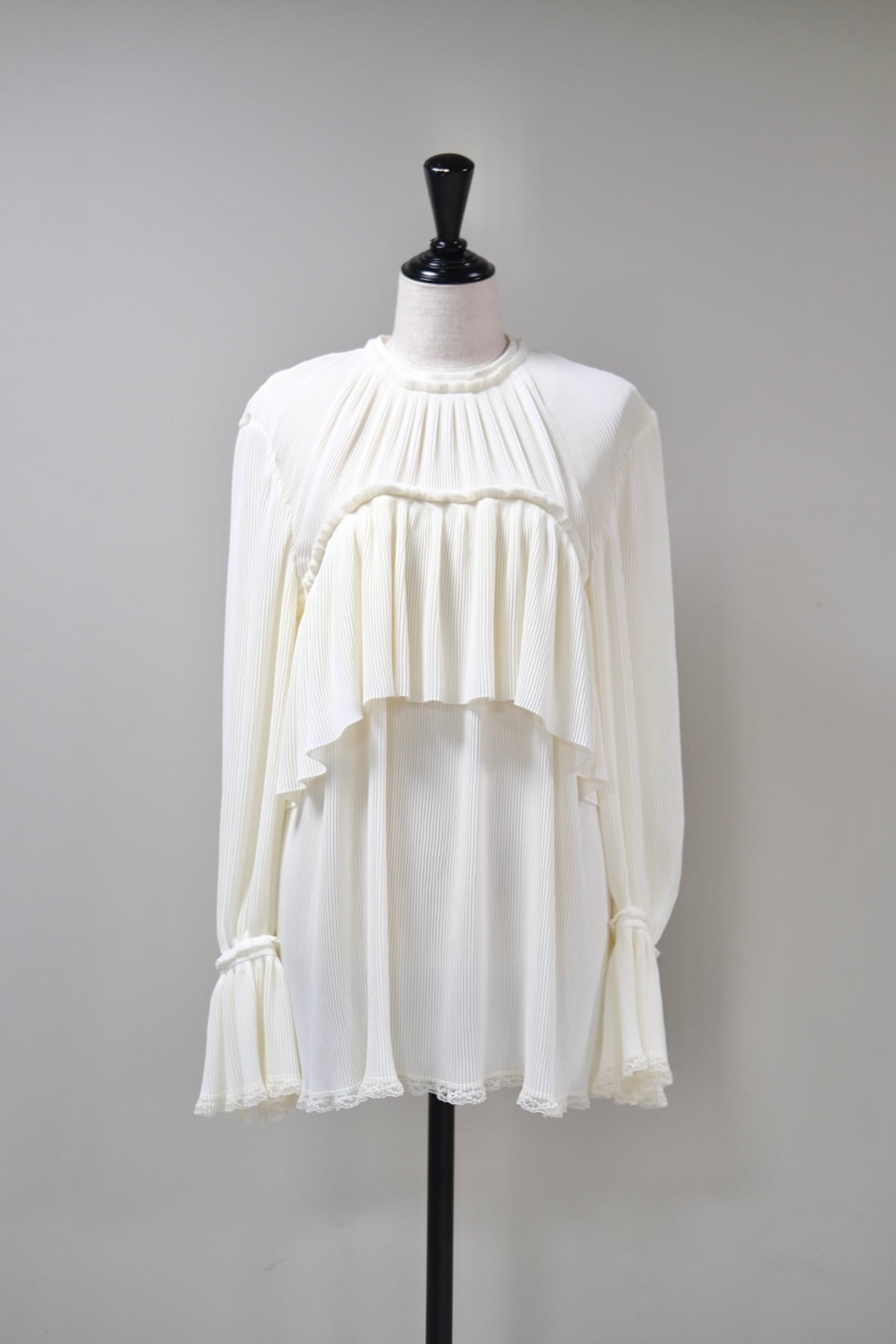 Mame Kurogouchi】Random Ribbed Plaid Knitted Top | loop
