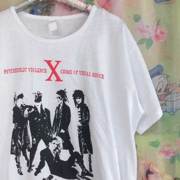 180.X JAPAN ツアーtee 90's シングルステッチ 白ボディ - Tシャツ