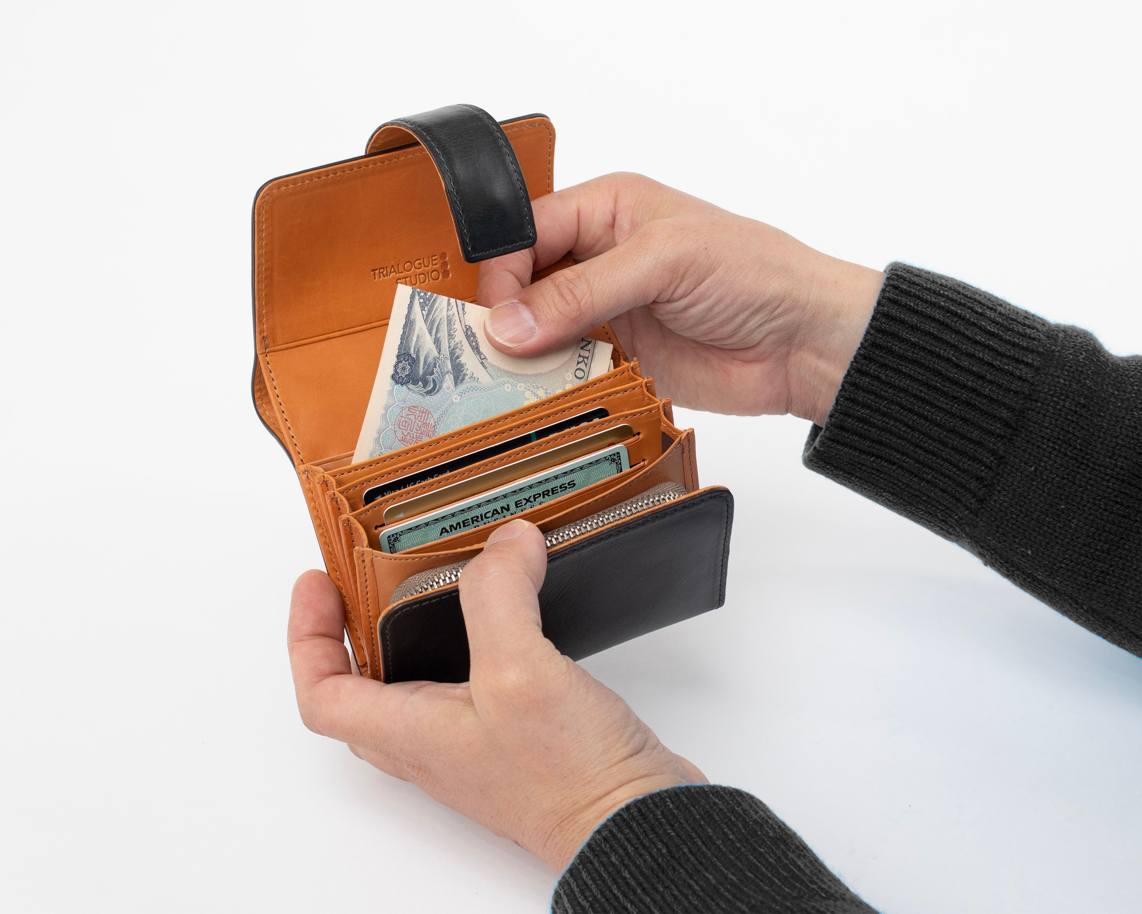 BELLOWS-STYLE WALLET【MR323】 | 日本製のバッグ・革小物 TRIALOGUE
