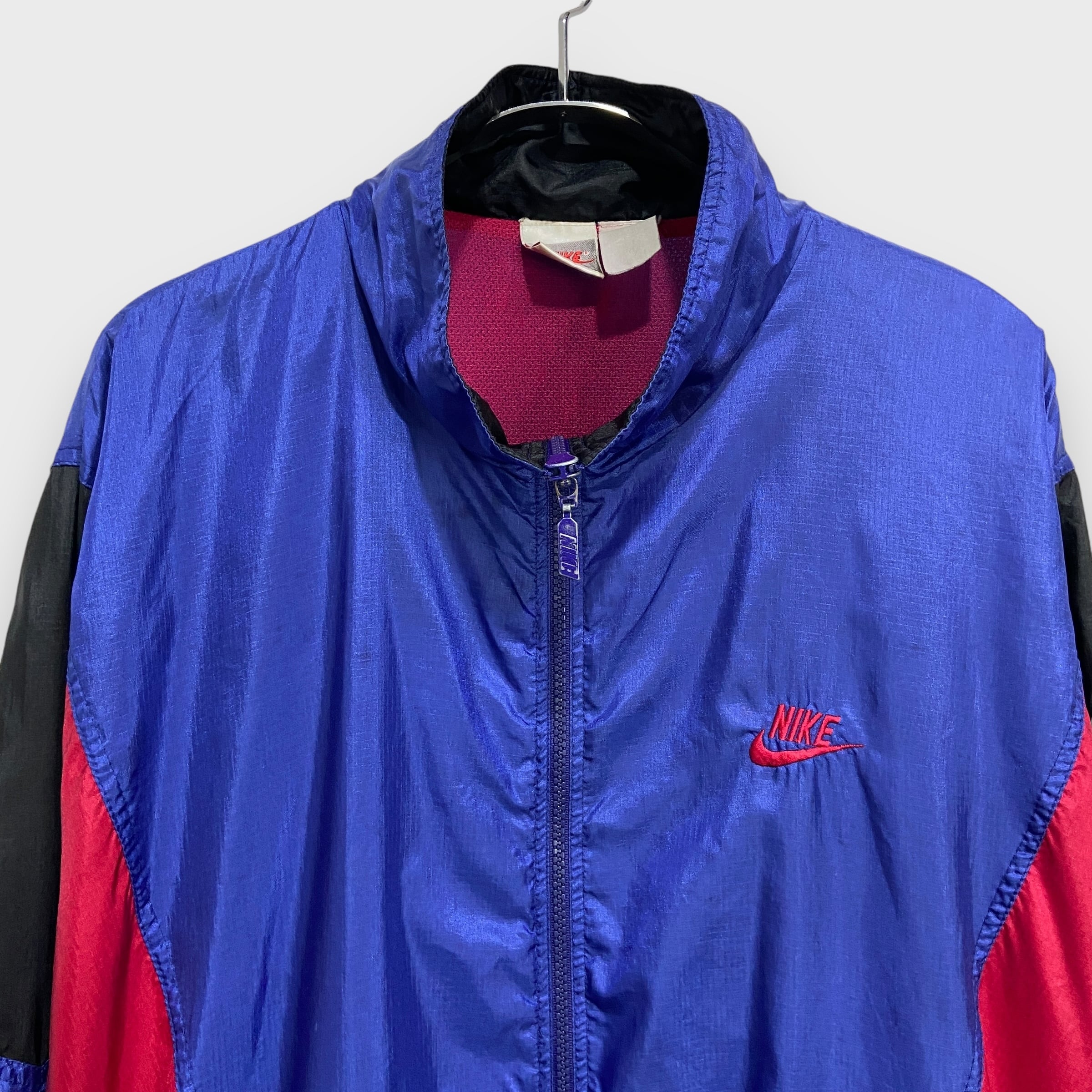 90s NIKE ナイキ 銀タグ ナイロンジャケット マルチカラー L 90s NIKE ナイキ 銀タグ ナイロンジャケット マルチカラー L