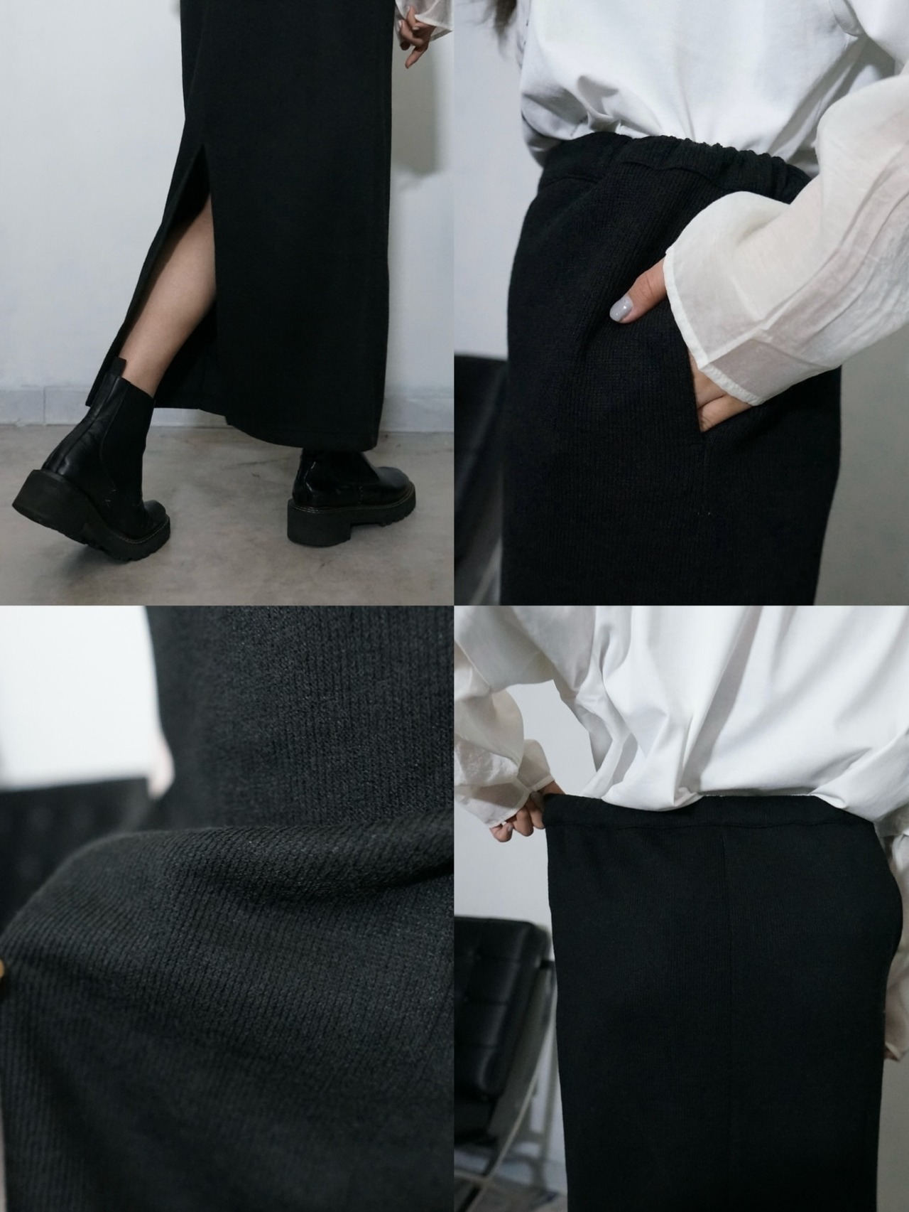 【セットアップ】ダブルフェイスストレッチSK×ダブルフェイブルゾンJK/ブラック