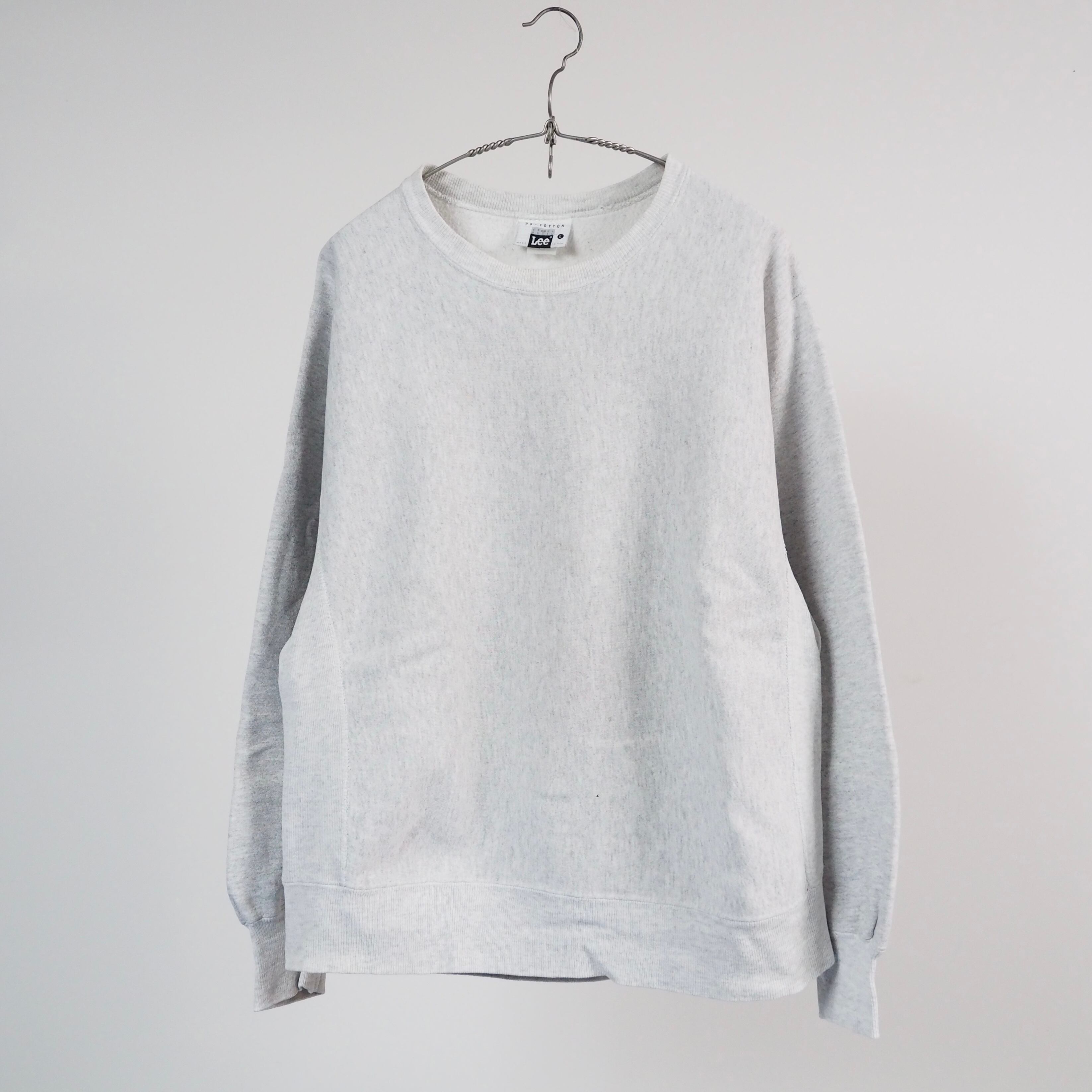 Lee CROSS GRAIN REVERSEWEAVE sweatshirt L USA製 90's リー リバースウィーブ スウェット グレー