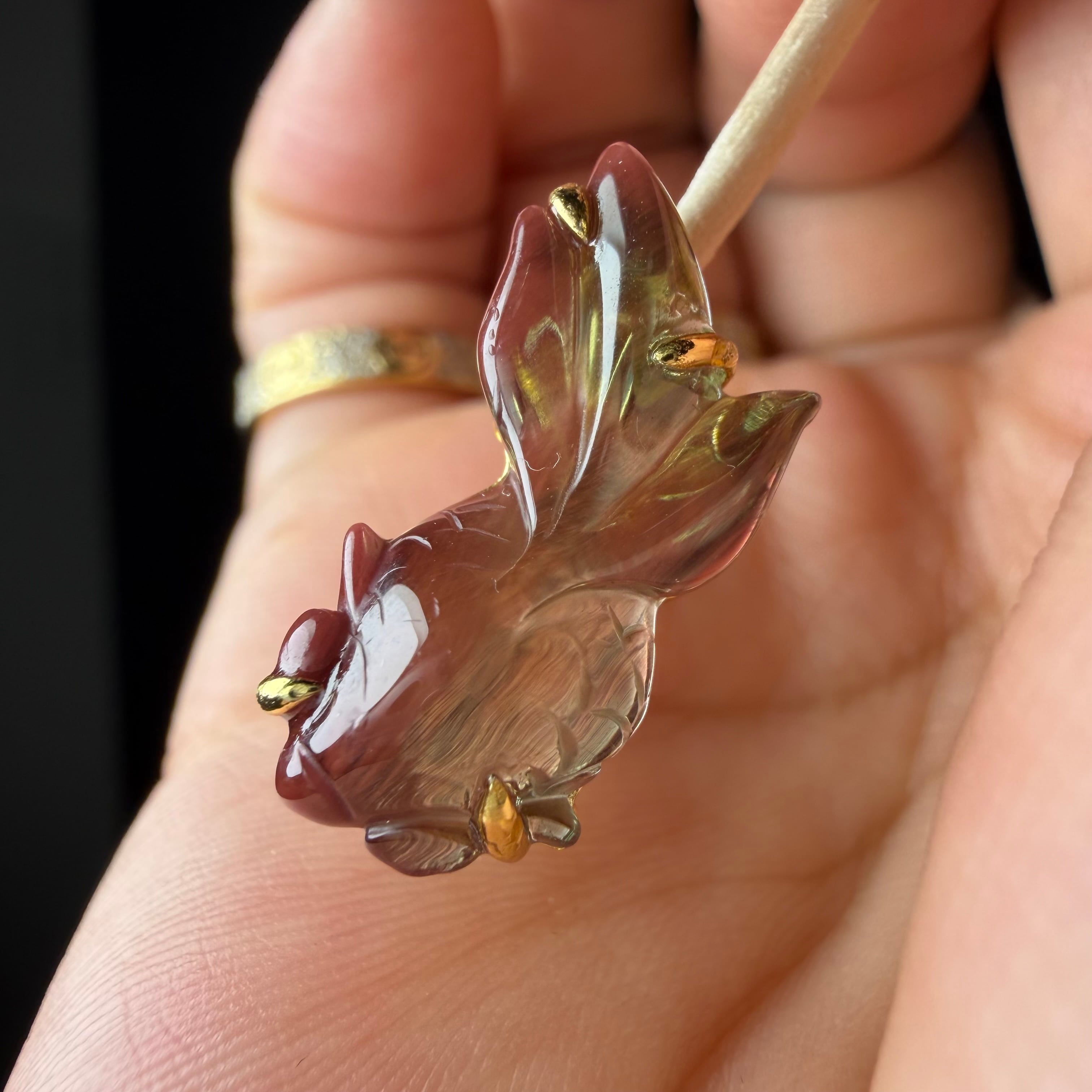 no.D2 アンデシン金魚 ペンダントトップ兼ブレスチャーム