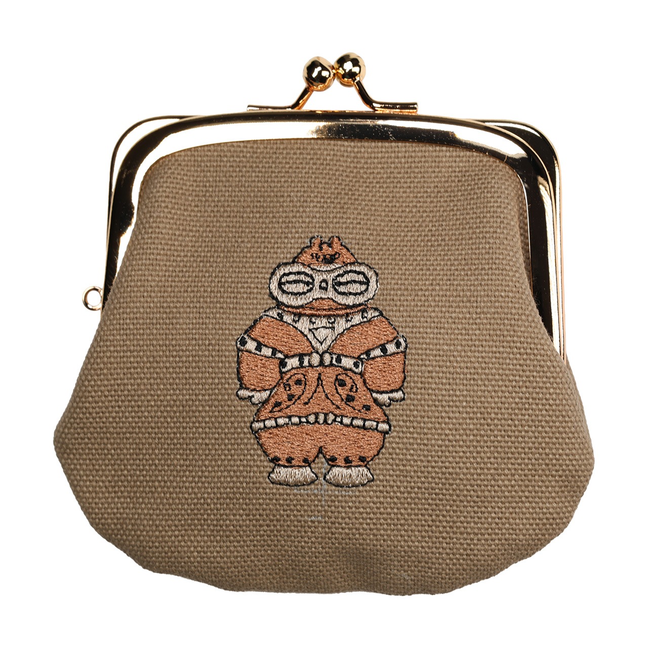 【土偶 / 壷】3.3寸刺繍がま口財布