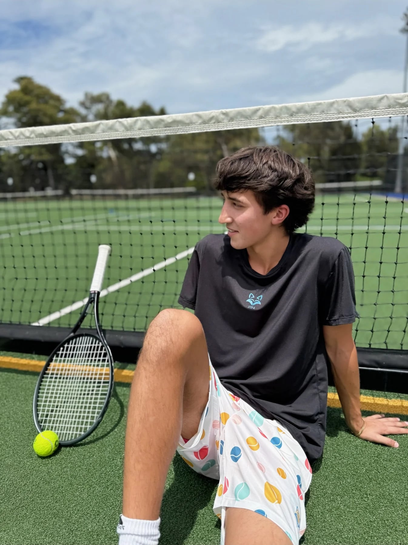 3TF4 ブラックシャツ | 3TF4 | thirty-forty テニスウェア・テニスグッズ