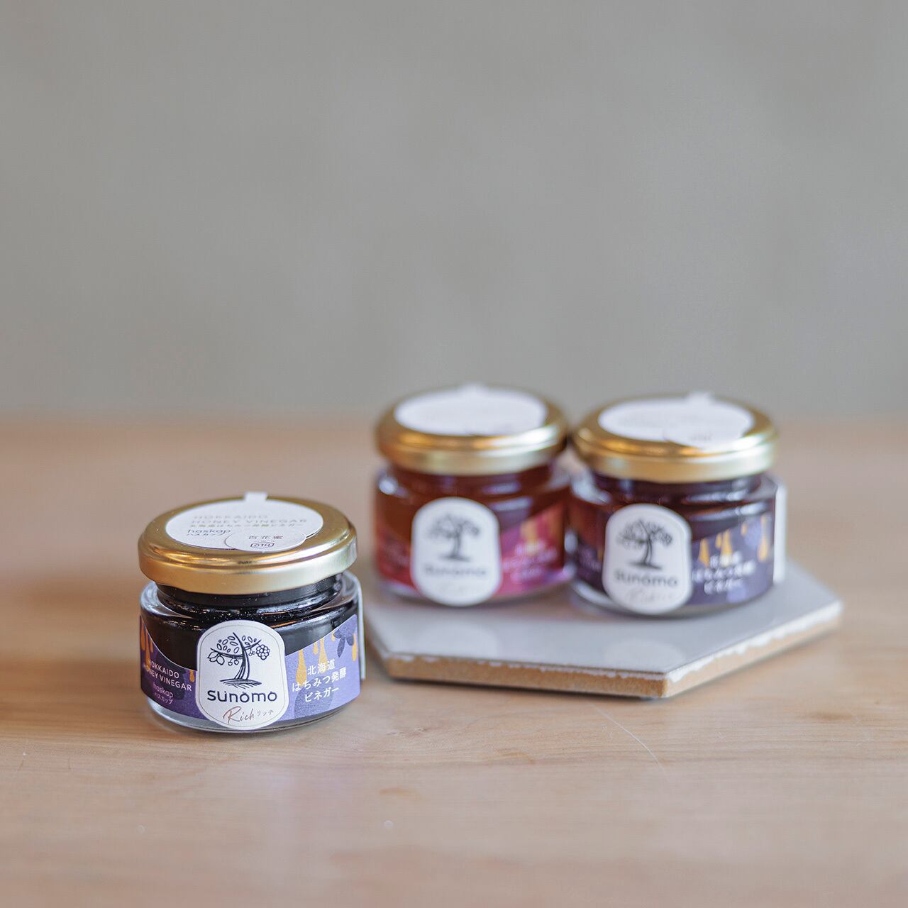 SUNOMO Rich はちみつ発酵ビネガー＜ハスカップ＆百花蜜＞50g | SUNOMO