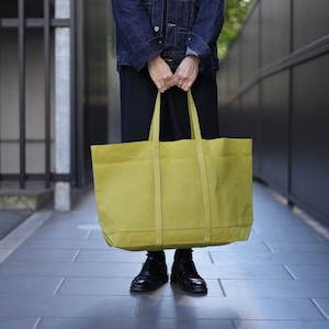 AMIACALVA(アミアカルヴァ) LIGHT OUNCE CANVAS TOTE(L) LIME A151