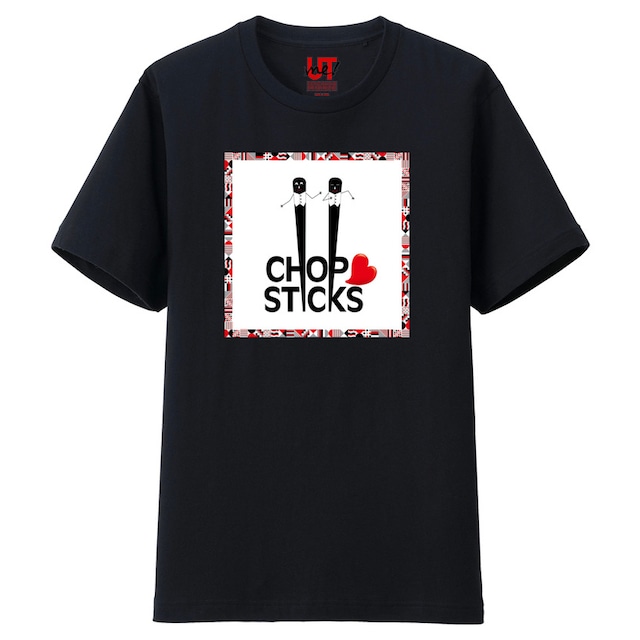 CHOPSTICKS オリジナルTシャツ【BLACK】＊受注生産品　（0090）