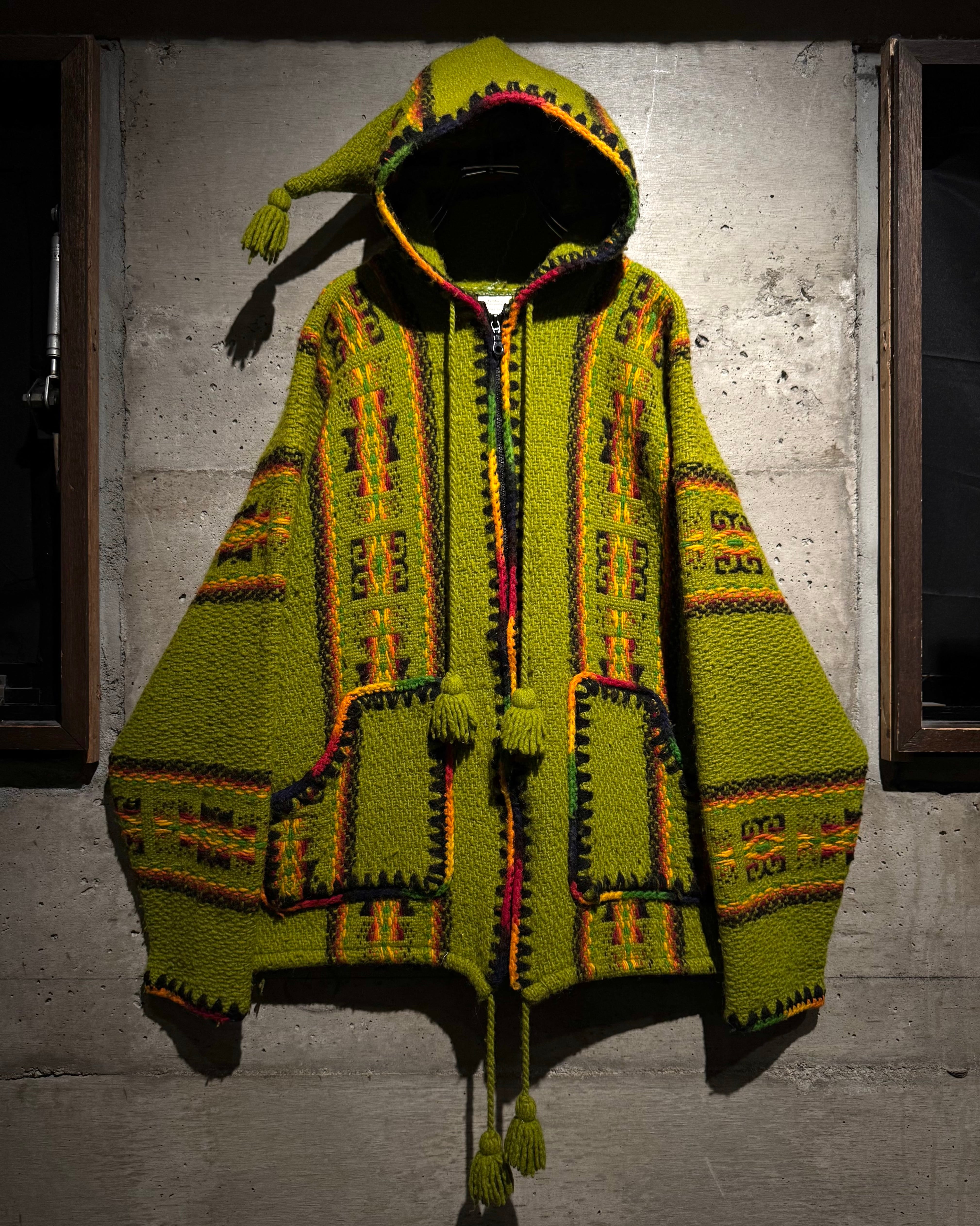 Caka】Beautiful Pattern Vintage Zip Up Ecuador Knit | Caka(カカ