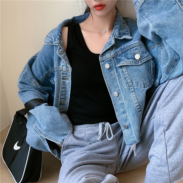 ジャケット 上着
 羽織り
 Gジャン 袖あり
 長袖 襟付き 前開き デニム
 ブルーデニム シンプル
 カジュアル
 おしゃれ
 かっこいい
 レトロ
 ヴィンテージ
 こなれ感
 ラフ
 メンズライク
 ボーイッシュ
 ユニセックス
 アクティブ ルーズ
 抜け感
 カレッジ風 春
 秋 10代
 20代
 30代
 40代
 レディース
 女性用 お出かけ
 休日
 運動
 スポーツ
 ダンス
 キャンプ
 イベント
 旅行
 ショッピング
 フェス ツーリング 着回し
 普段使い
 楽ちん