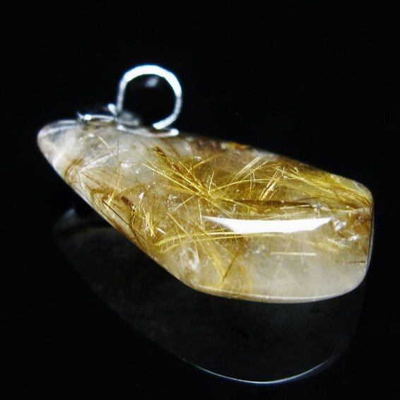 タイチンルチルクォーツ ペンダント ルチルクォーツ ペンダントトップ 一点物 メール便可 [M便 1/20] 112-13322