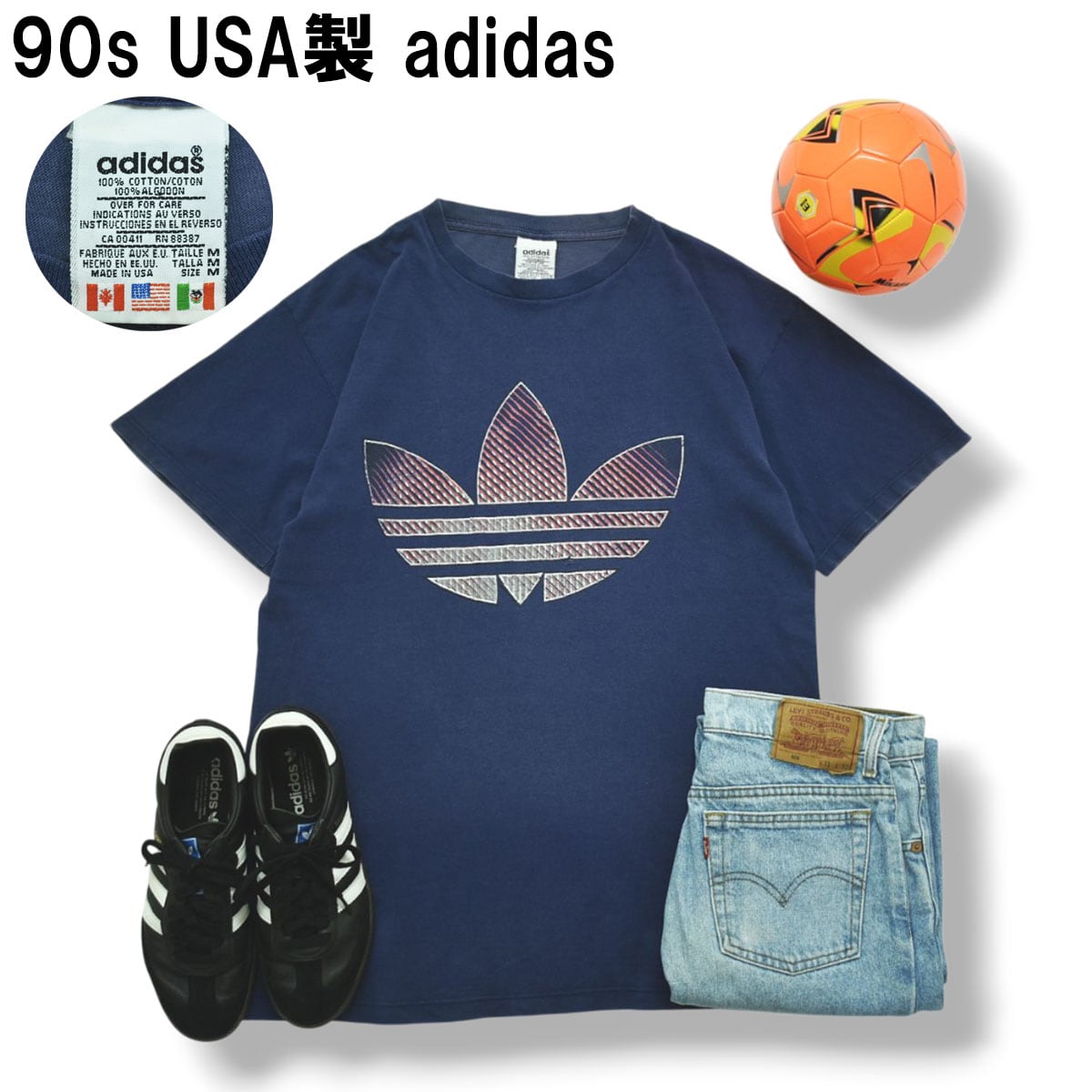 アディダス adidas 2002 日韓W杯 スペイン代表 西班牙 Vネック Tシャツ