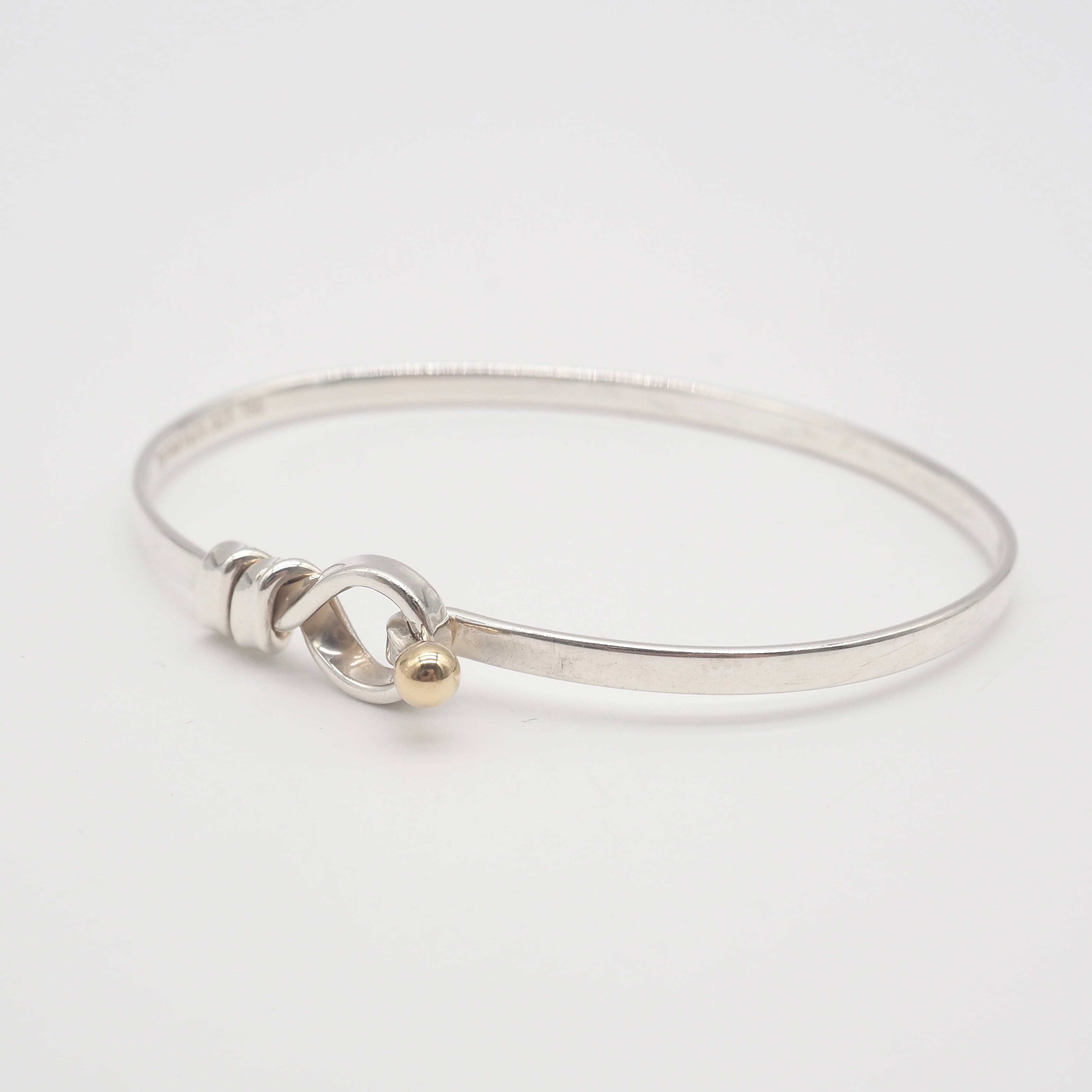 Tiffany&Co. フック&アイ バングル シルバー925 K18 ティファニー