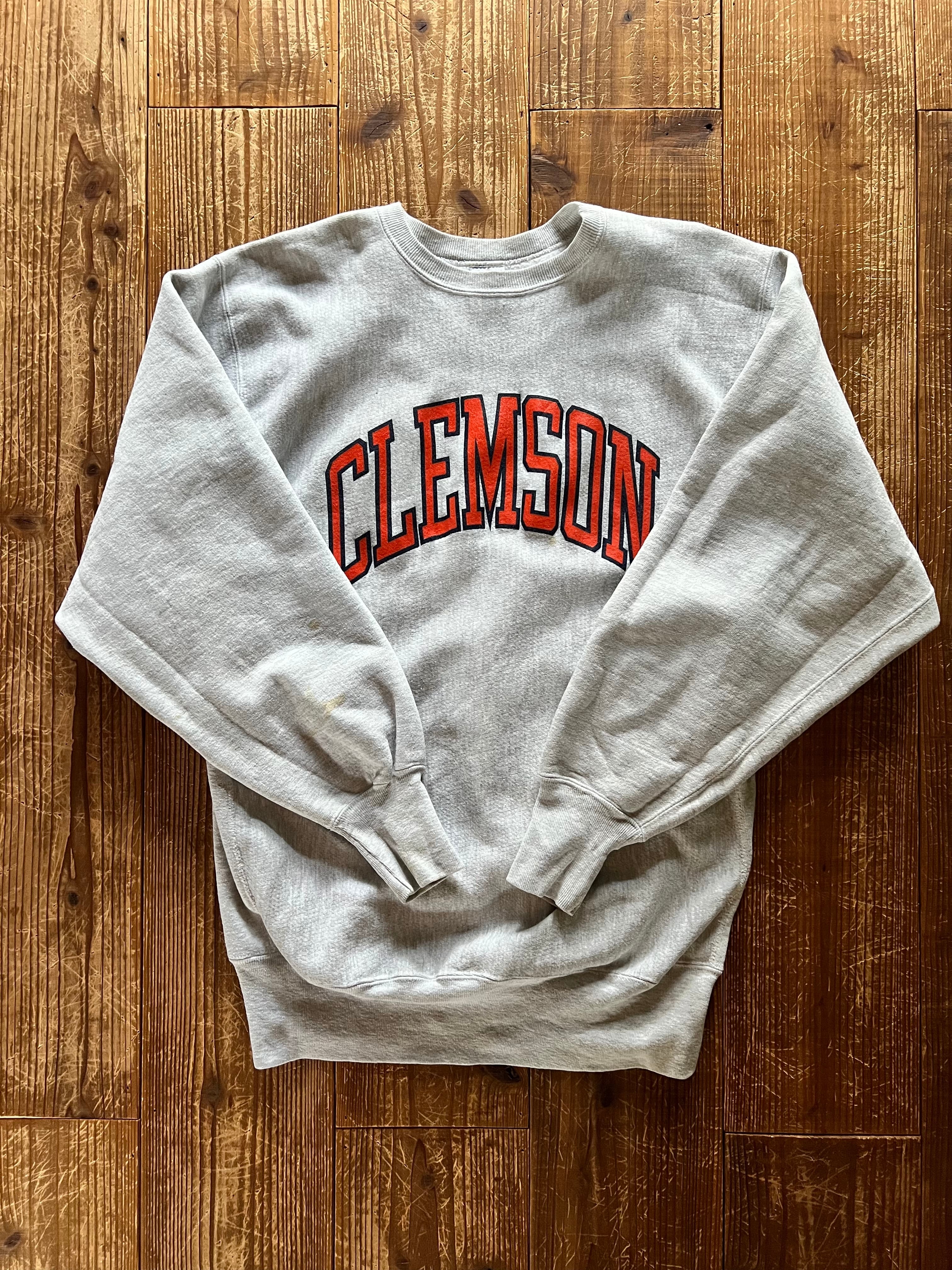 90's 刺繍タグ Champion RW ''CLEMSON'' 表記(XXL) USA製