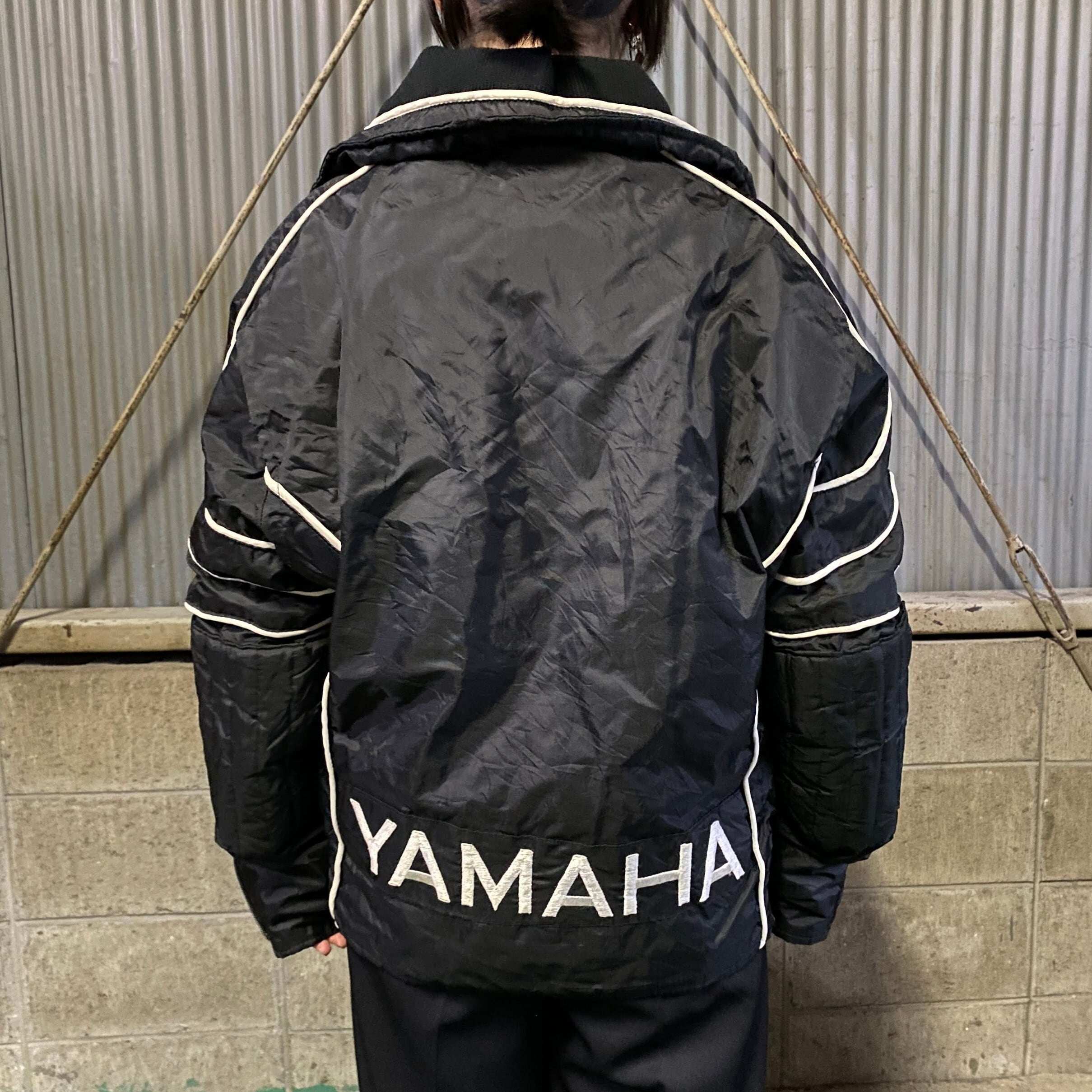 日本製 90s ヤマハスポーツ ナイロンジャケット スポーツウェア  ロゴ刺繍