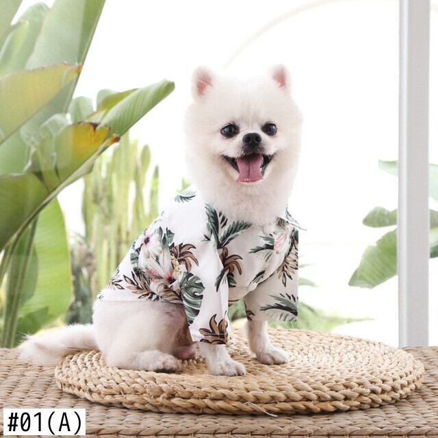 ペットアロハシャツ犬ビーチベスト猫休暇夏犬服ブルドッグペット用品