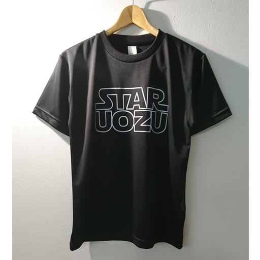 STAR UOZU "ドライ" Tシャツ　ブラック×ホワイト