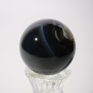 ブラック フラワーアゲート【φ5.5cm】 / スフィア