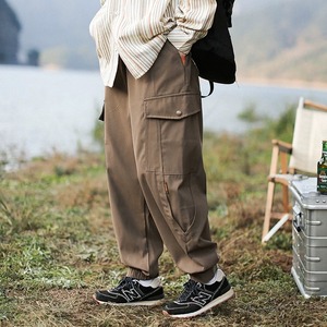 ワイドレッグルーズフィットカーゴパンツ　J0080