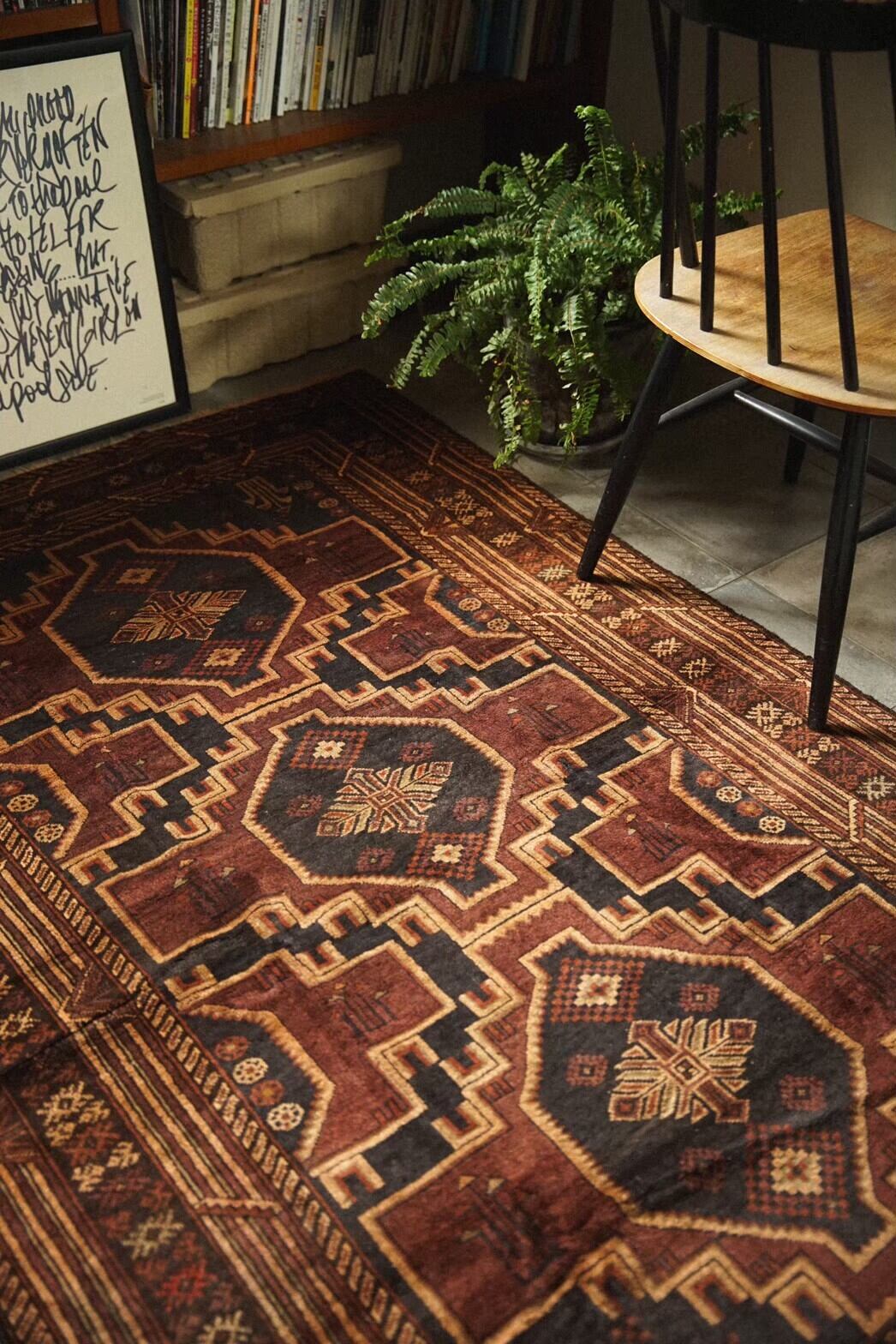 755 -Vintage Adraskand Baluch rug