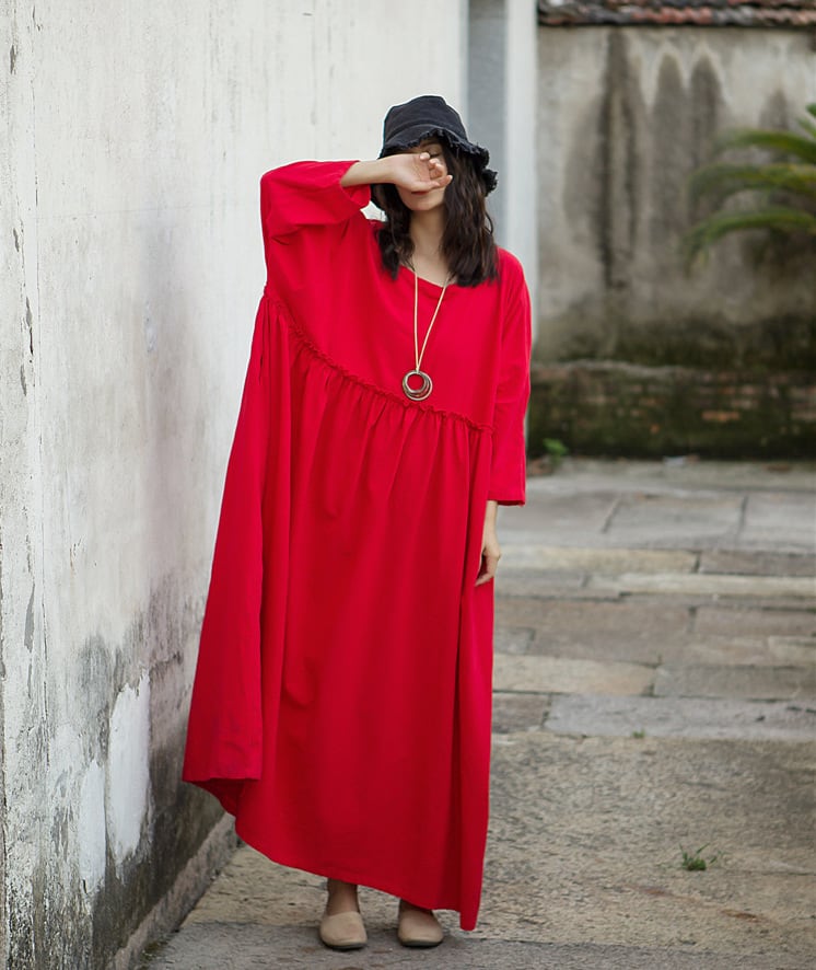 魔女の休日〜コットンリネンルーズワンピース〜M22008 | 奇妙な洋装