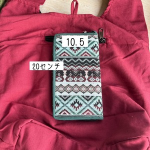 ビッグフラワー刺繍サリーバッグ