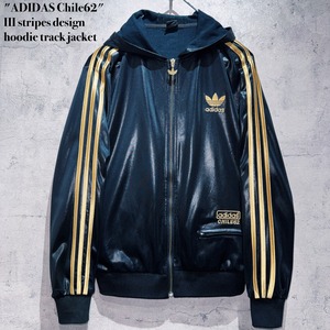 "ADIDAS Chile62"III stripes design hoodie track jacket