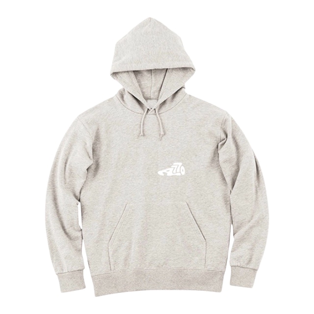 KICKS Logo Sweat hoodie / oatmeal×white