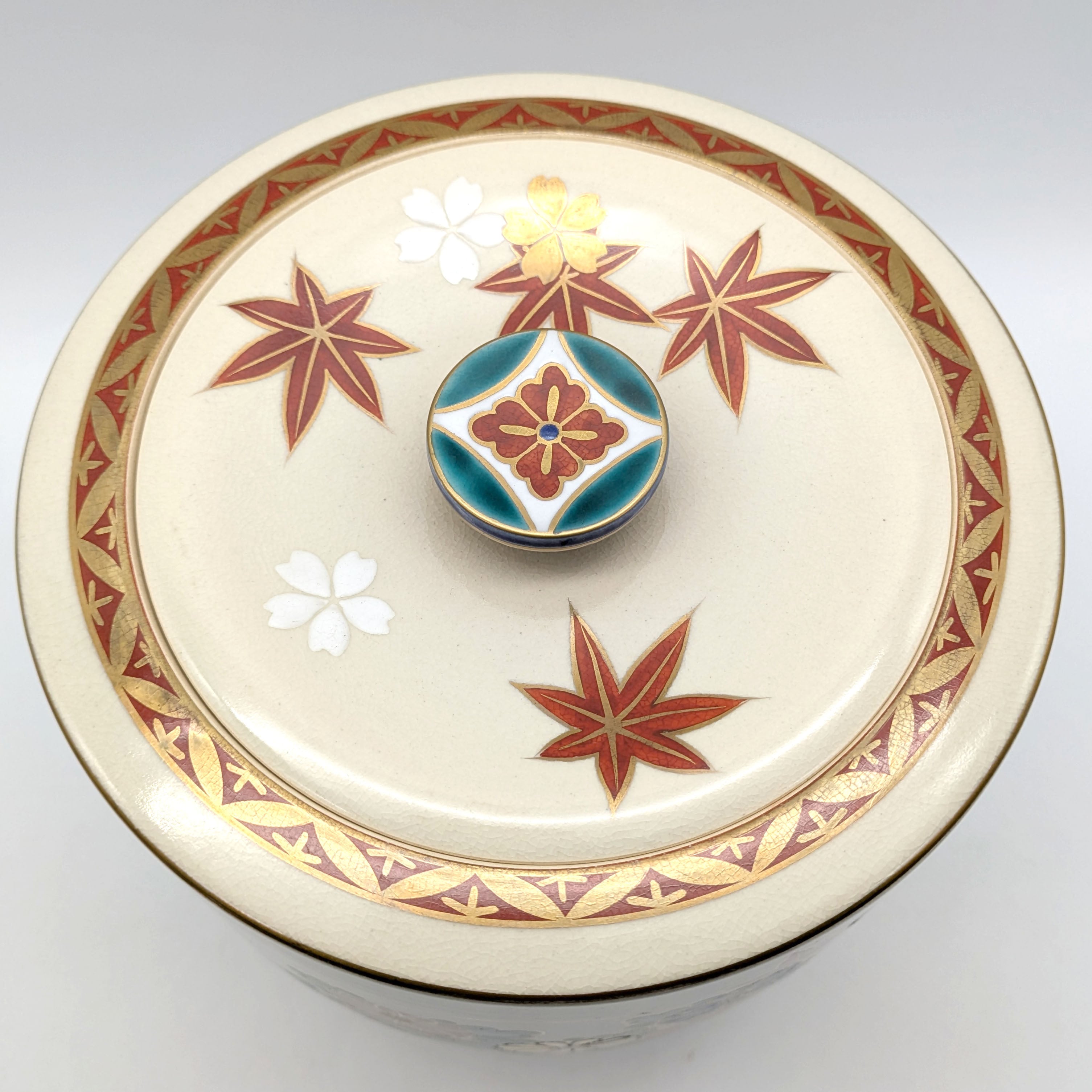 平安楓鳳・仁清写・水指・杓立・蓋置・茶道具セット・No.241216-17