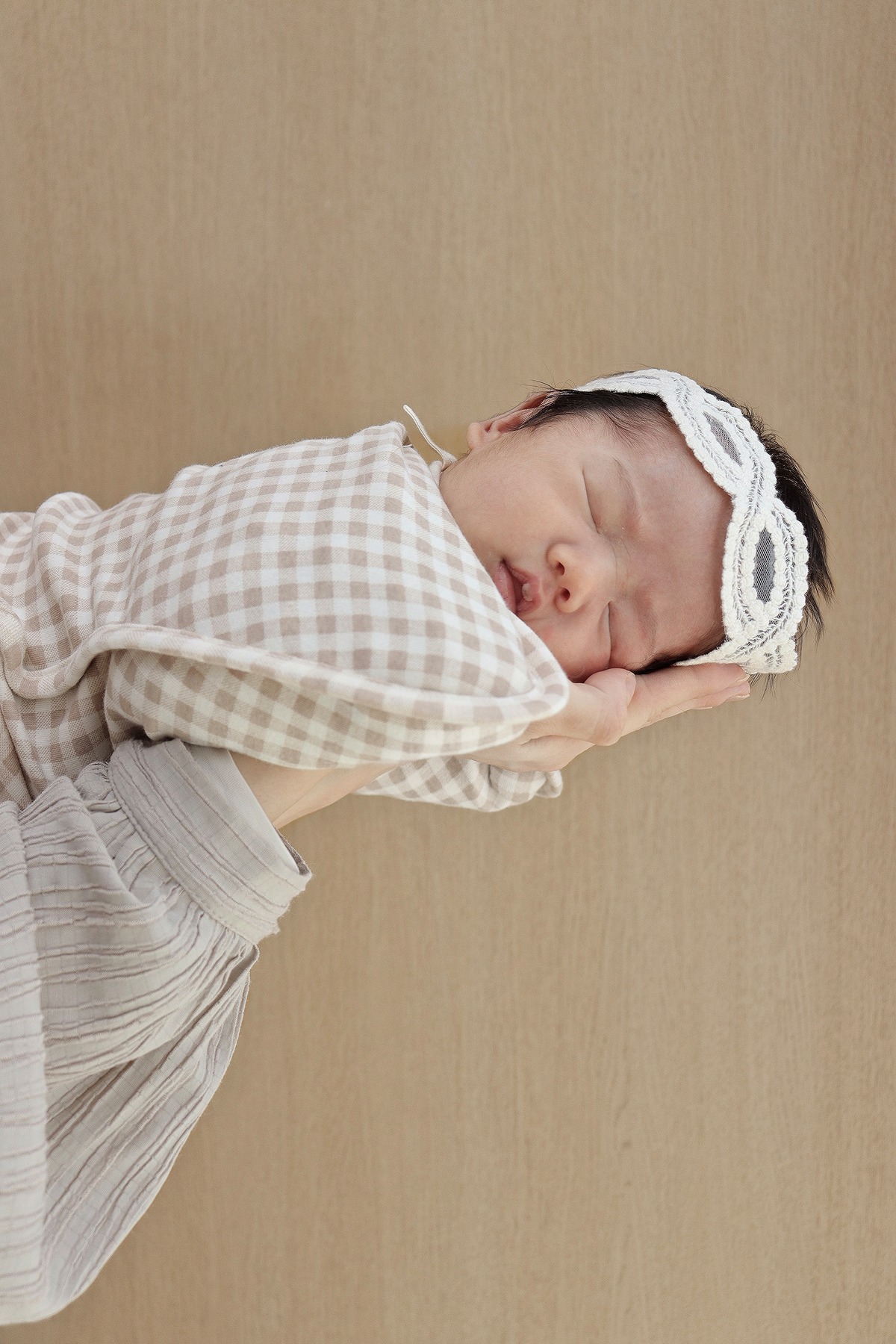 【即納】gingham plaid / original mermaid swaddle to you.