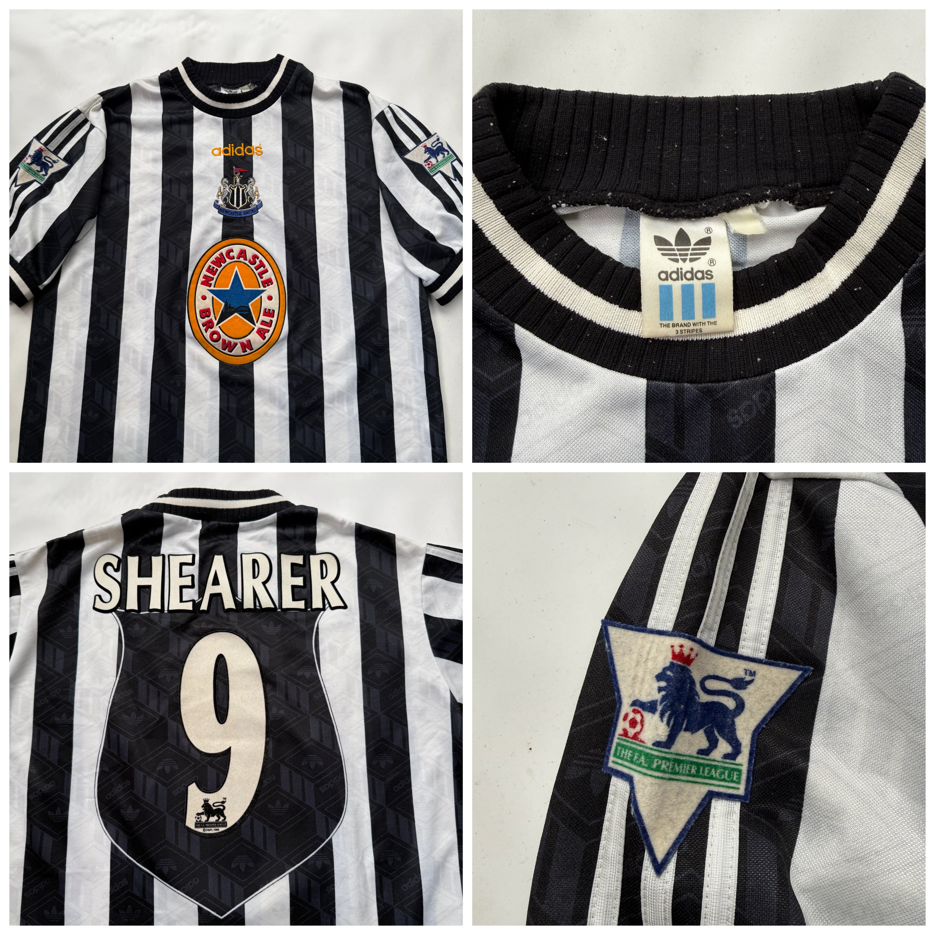 95's〜97's Vintage “Newcastle United By adidas” Game Shirt