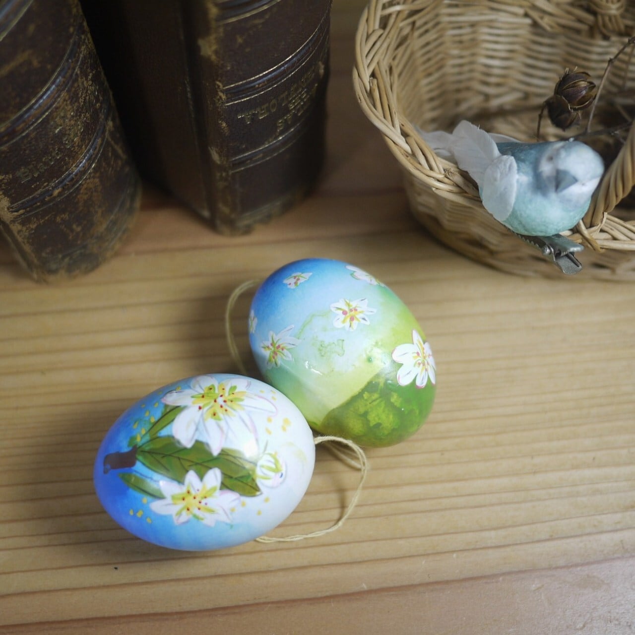 イースターエッグ たまごの殻オーナメント2P