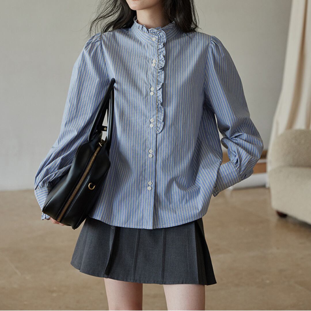 french shirt with style stripes