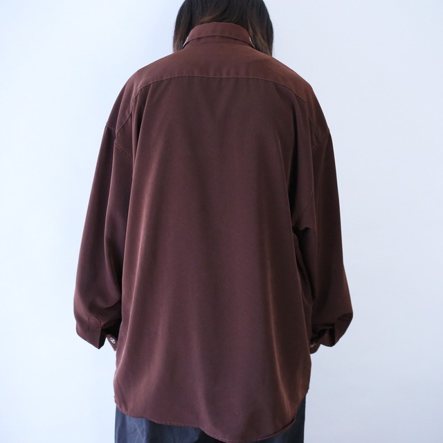 "刺繍" geometry design minimal mode loose silhouette shirt