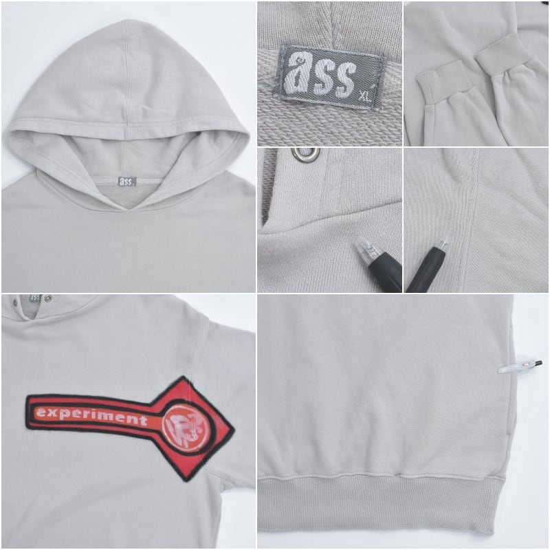 90～00s ass アス グラフィックデザイン スターロゴ プルオーバー