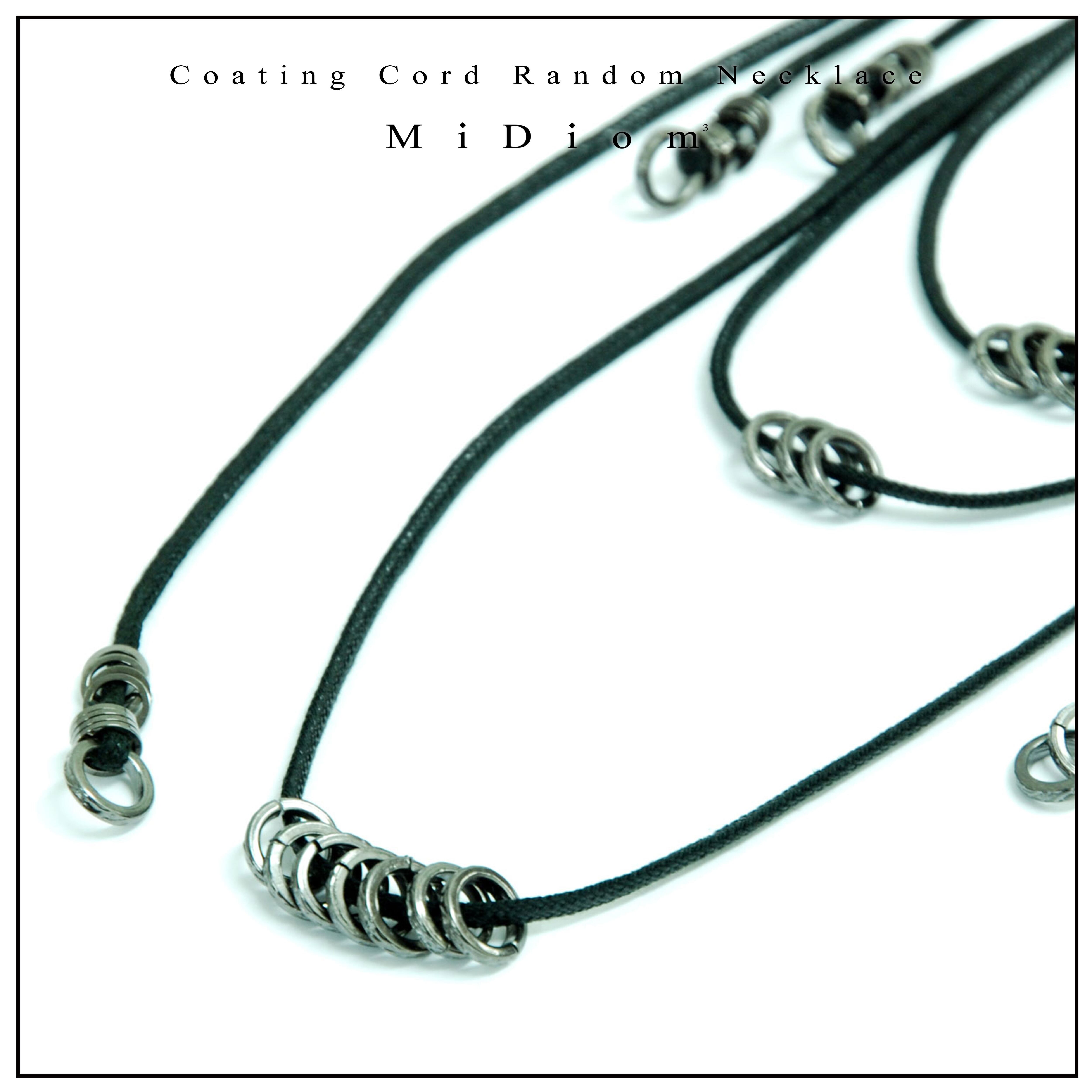 【MiDiom】Coating Cord Random Necklace